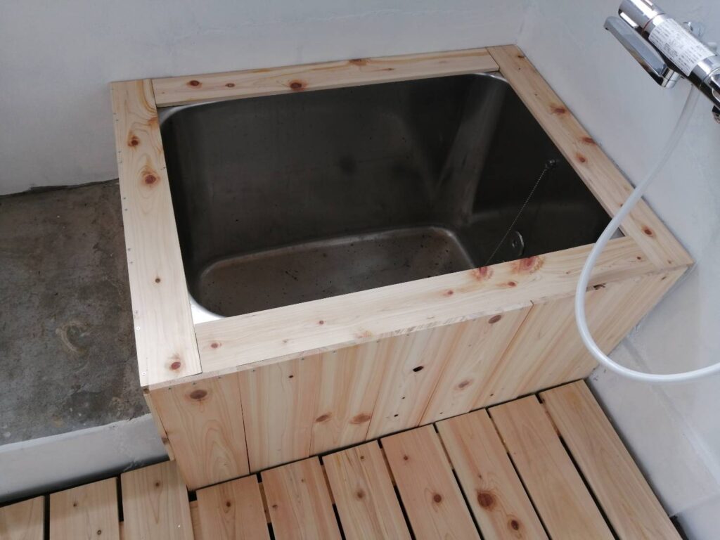 お風呂DIY　ひのき風呂